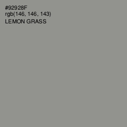 #92928F - Lemon Grass Color Image